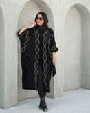 مانتو عبایی مشکی