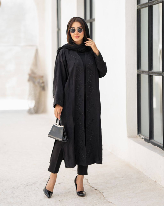 مانتو بلند مشکی