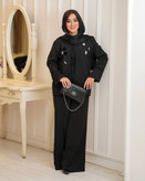 مانتو شلوار کتی مشکی