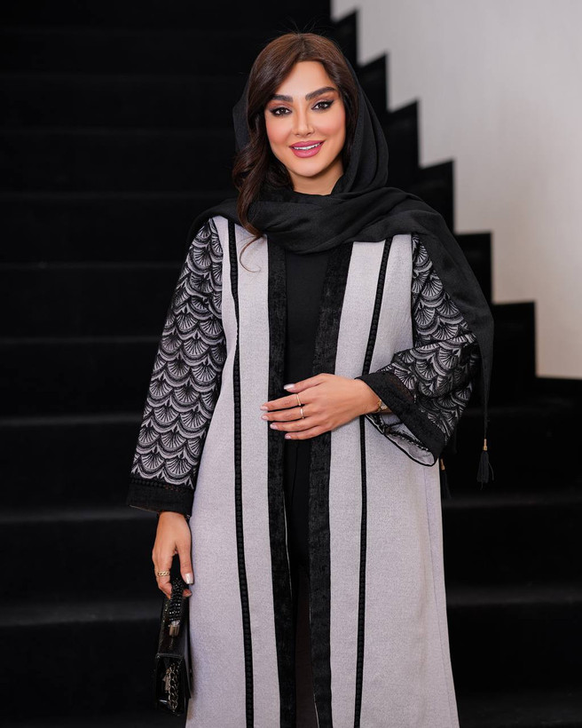 مانتو بلند جلو باز