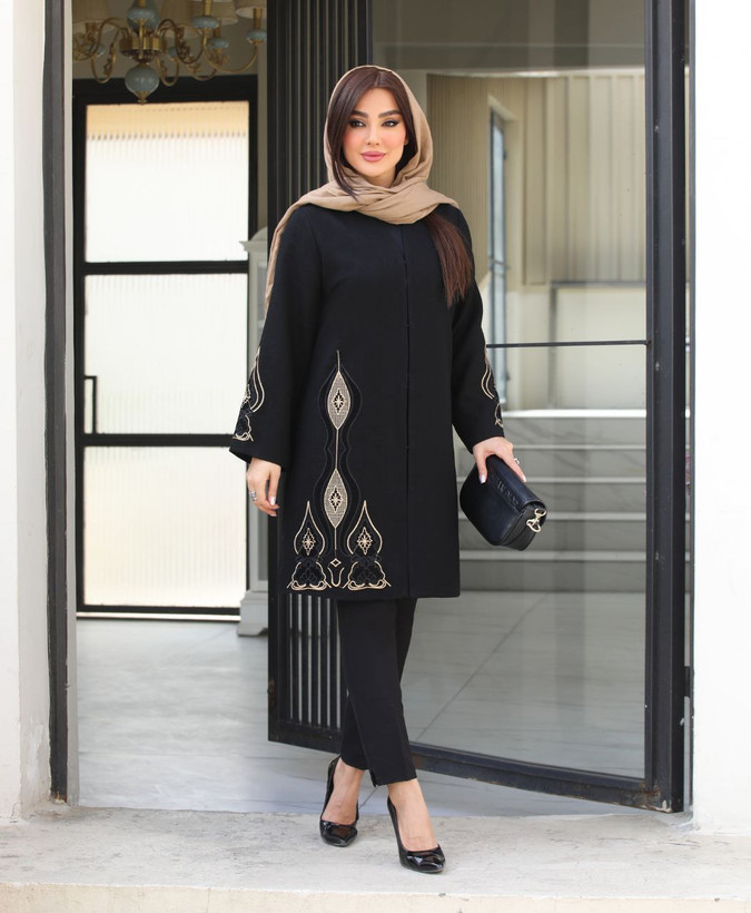 مانتو مجلسی مشکی