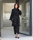 مانتو مشکی شیک مجلسی