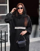 مانتو عبایی مشکی