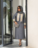 مانتو بلند جلو بسته