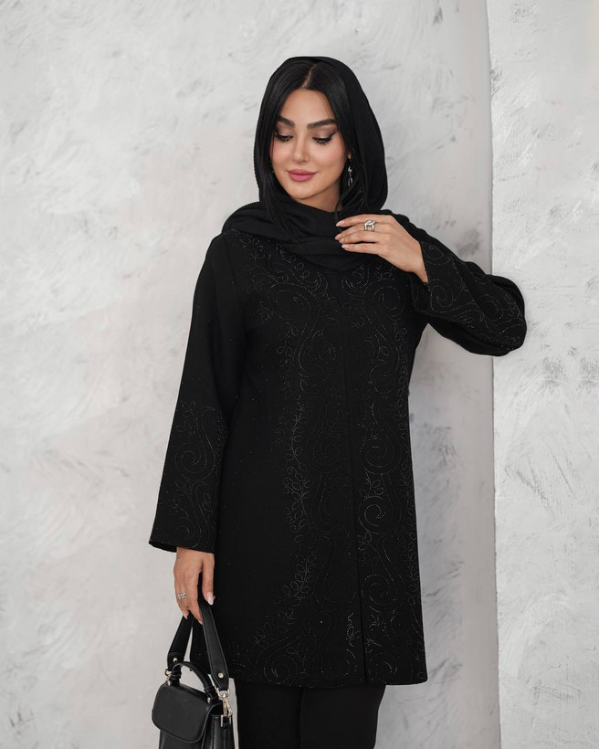 مانتو مشکی شیک