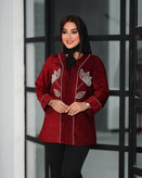 مانتو مشکی جلوباز