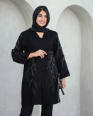 مانتو مجلسی شیک مشکی