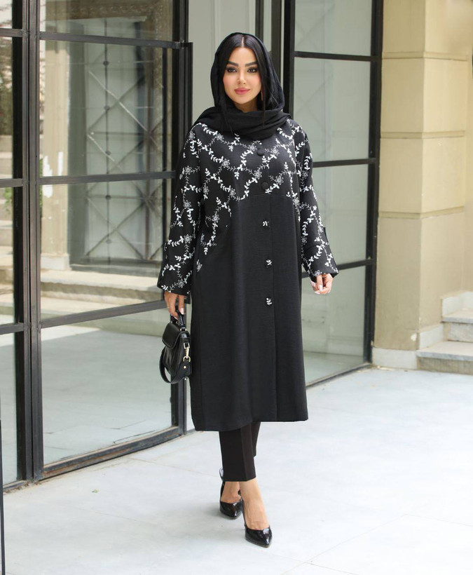 مانتو بلند مشکی