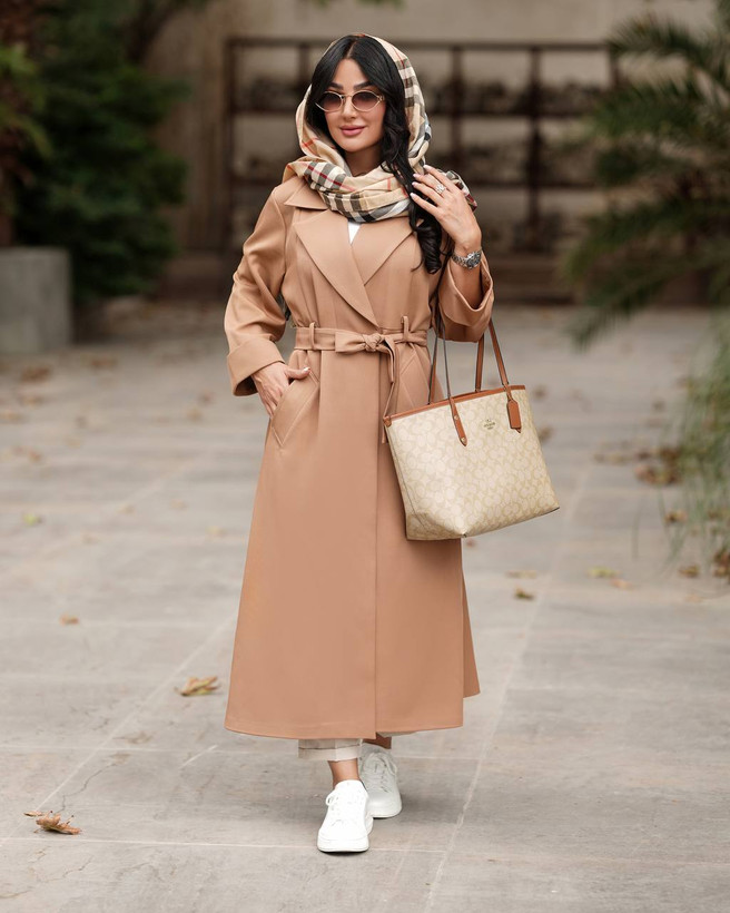 مانتو دیپلمات کمر دار