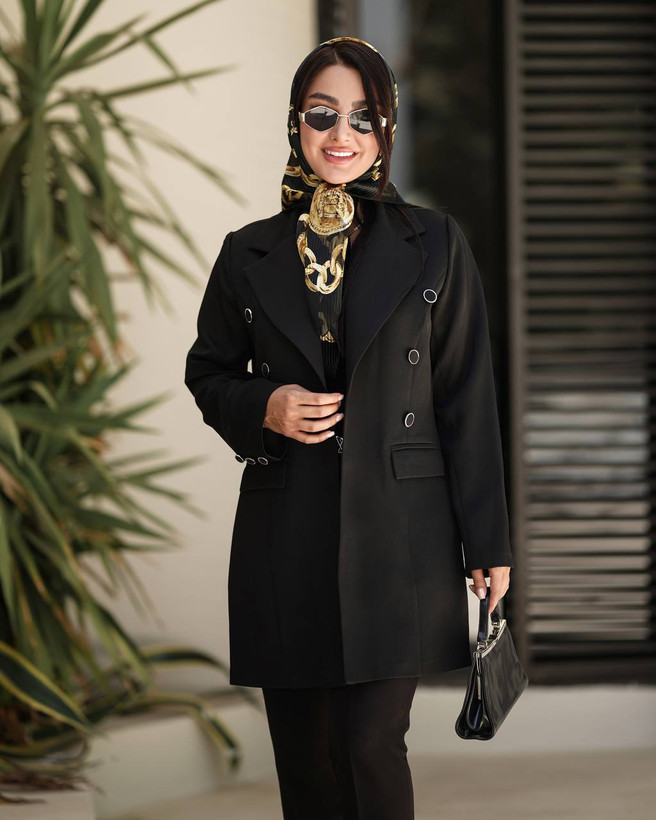 مانتو کتی یقه انگلیسی