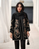 مانتو مجلسی گلدوزی شده