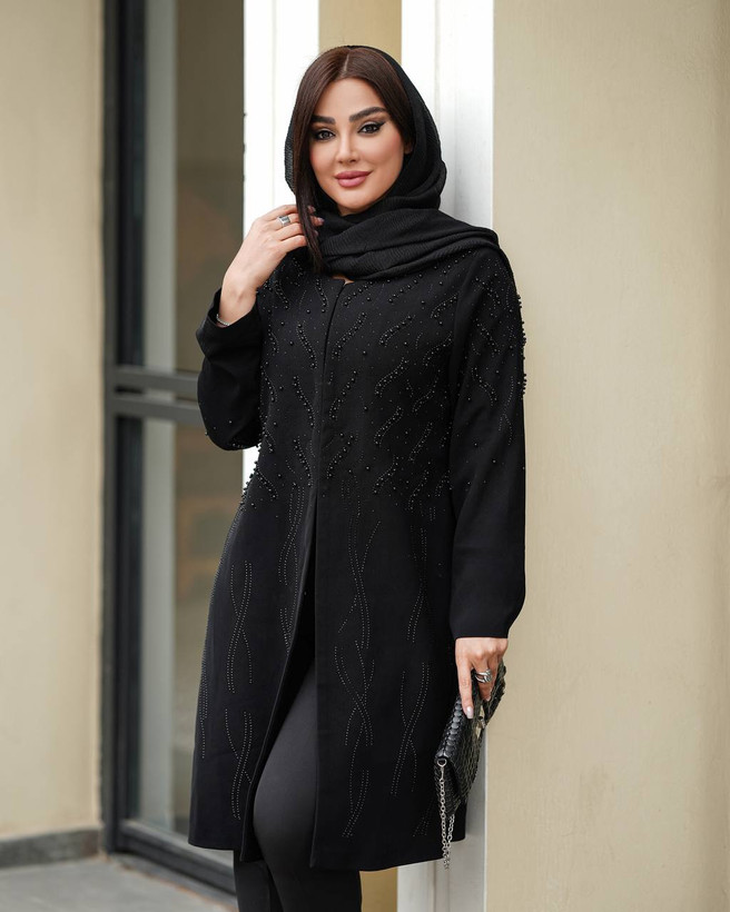 مانتو مرویجت نگین کاری شده