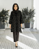 مانتو مجلسی مخمل شانل سنگدوزی