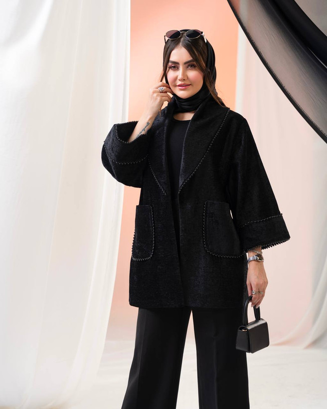 مانتو مروارید دوزی