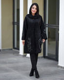 مانتو مخمل شانل کار شده