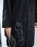 مانتو مجلشی مشکی شیک