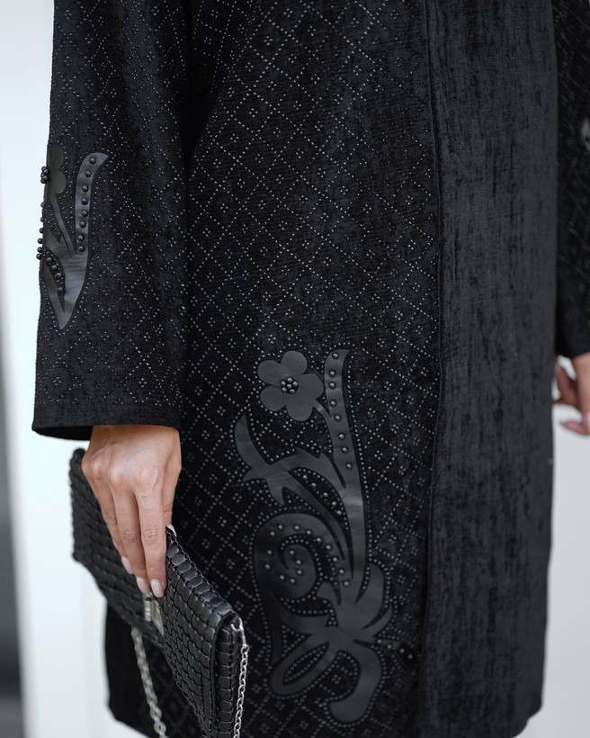 مانتو مجلشی مشکی شیک