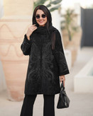 مانتو مجلسی مخمل شانل یقه هفت