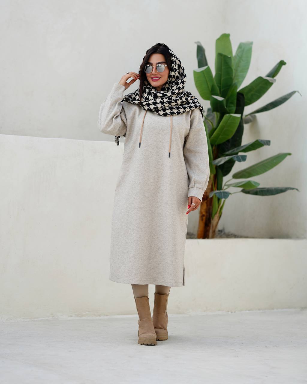 هودی بلند کلاهدار