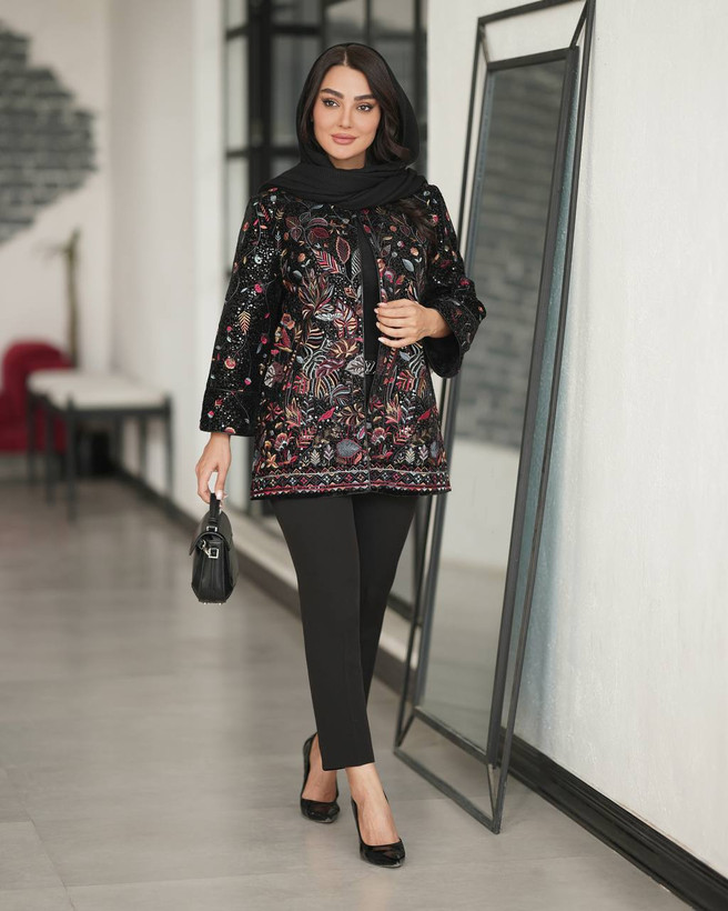 مانتو کتی پولک دوزی