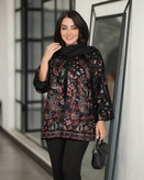 مانتو مجلسی پولک دوزی گلدوزی