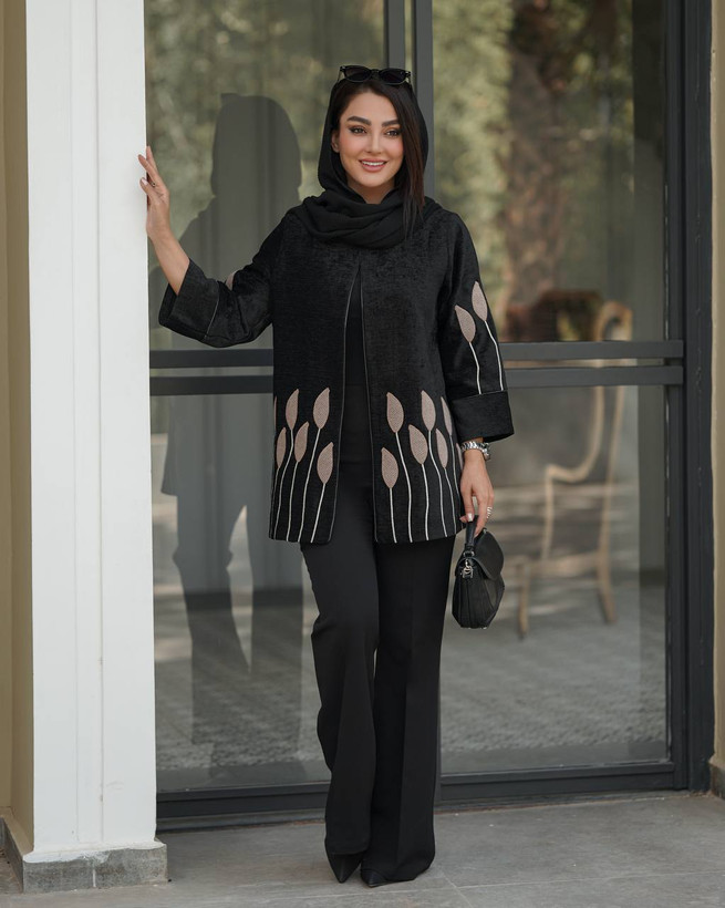 کت گلدوزی مخمل شانل