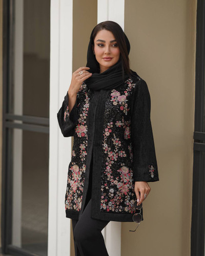 مانتو کتی گلدوزی مجلسی