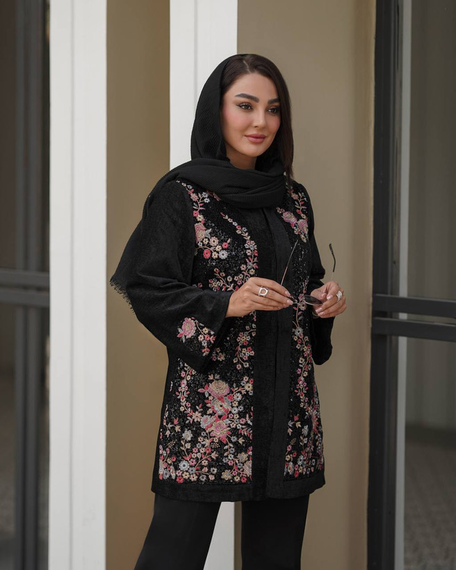 مانتو مجلسی کار شده شیک