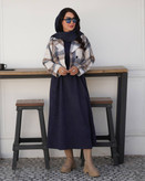 کت چهارخونه یقه انگلیسی