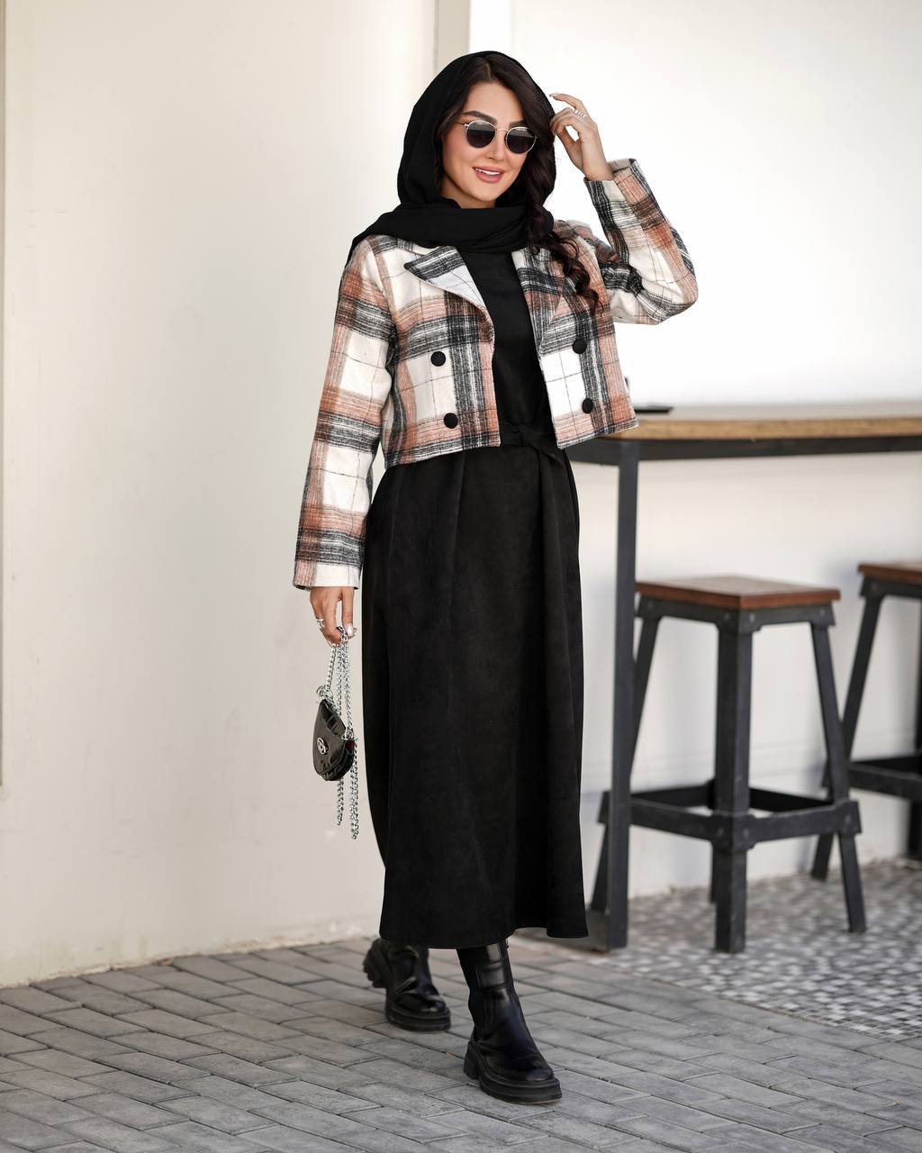 ست دو تیکه کت و سارافون