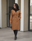 مانتو یقه انگلیسی ۶ دکمه