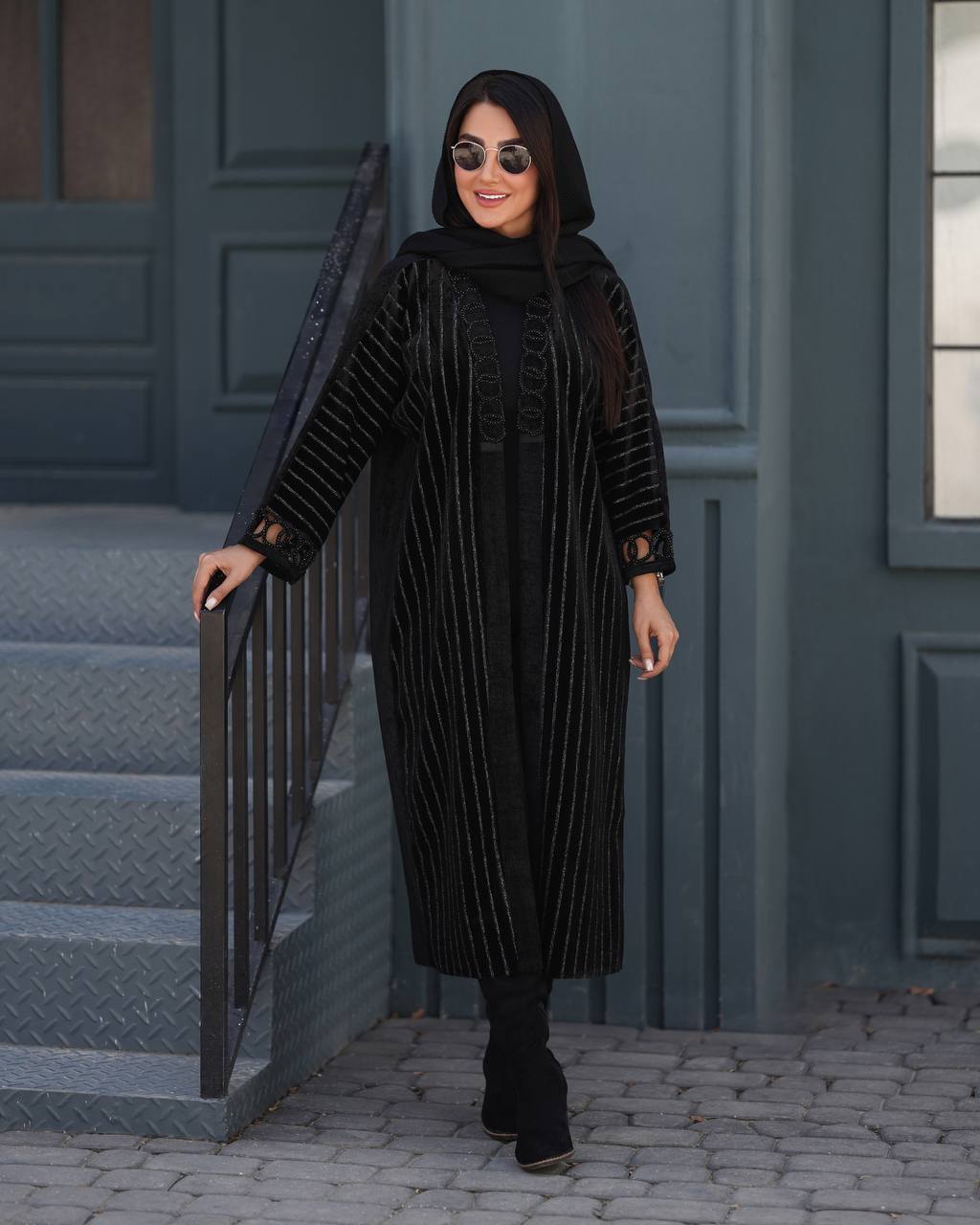 مانتو مخمل جواهردوزی