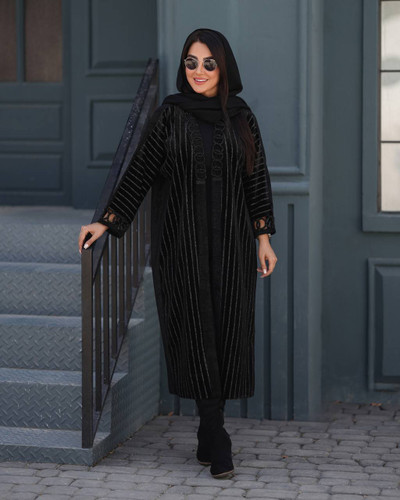 مانتو مخمل جواهردوزی