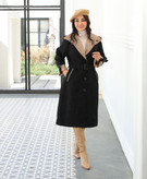 بارونی کلاهدار بلند شیک