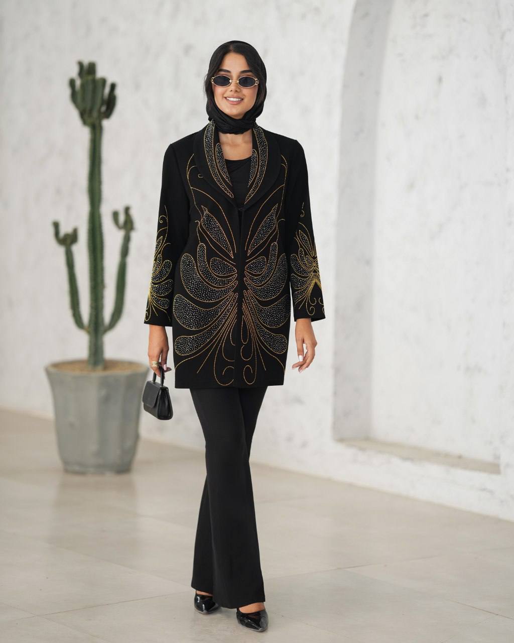 مانتو مجلسی نگین دوزی