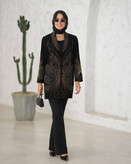 مانتو مجلسی نگین دوزی