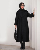 مانتو کتی کمر دار