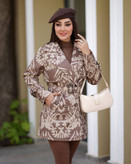 مانتو کمردار پاییزه