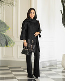 مانتو مجلسی گلدوزی مشکی