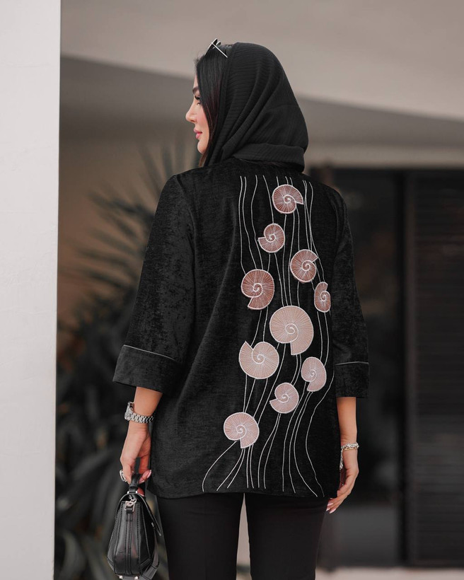 مانتو کتی گلدوزی