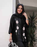 مانتو مجلسی مخمل شانل