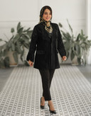 مانتو کتی مجلسی شیک مشکی