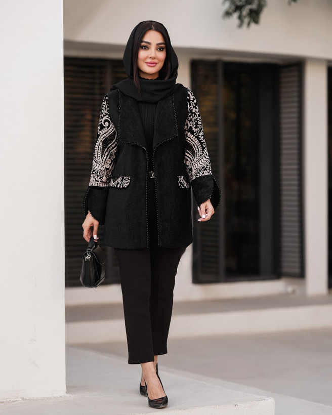 مانتو مجلسی طرحدار شیک