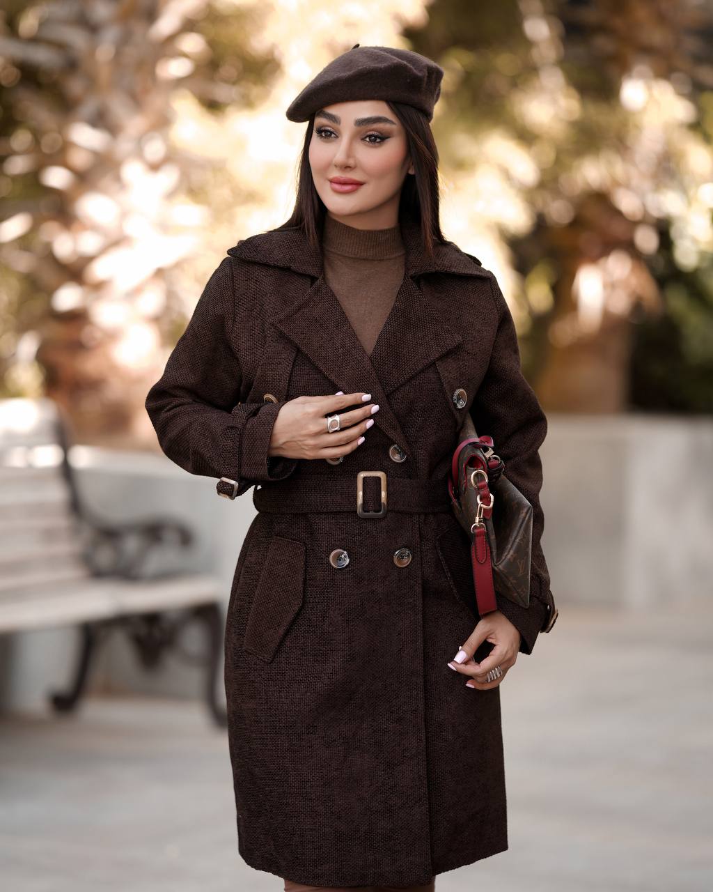 مانتو یقه انگلیسی مخمل جودون