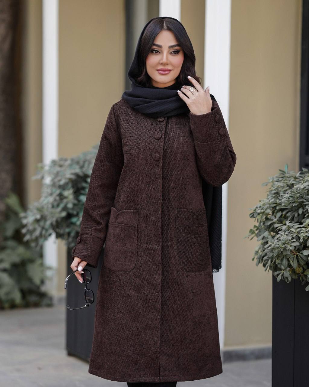 مانتو بلند مخمل