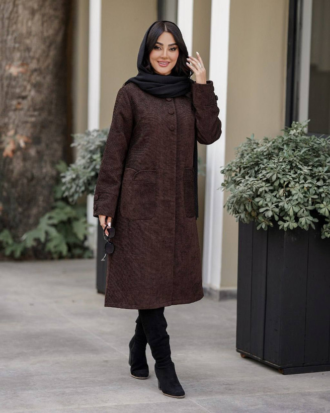 مانتو بلند زنانه مخمل