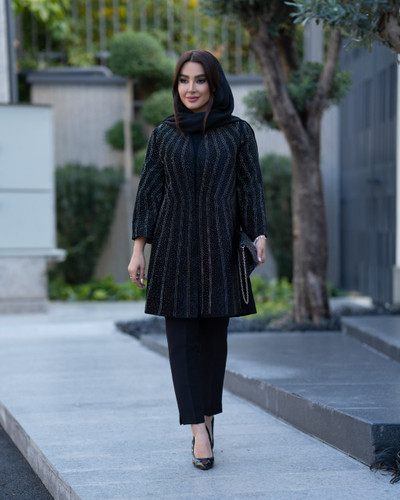مانتو مجلسی زنانه نگین دوزی