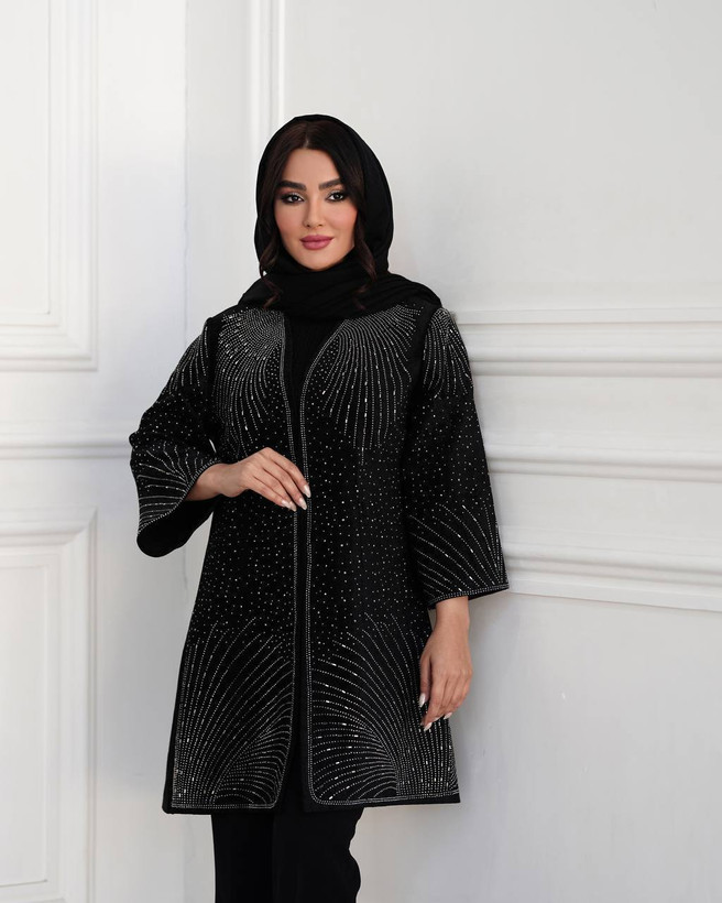 مانتو کار شده نگزن دوزی