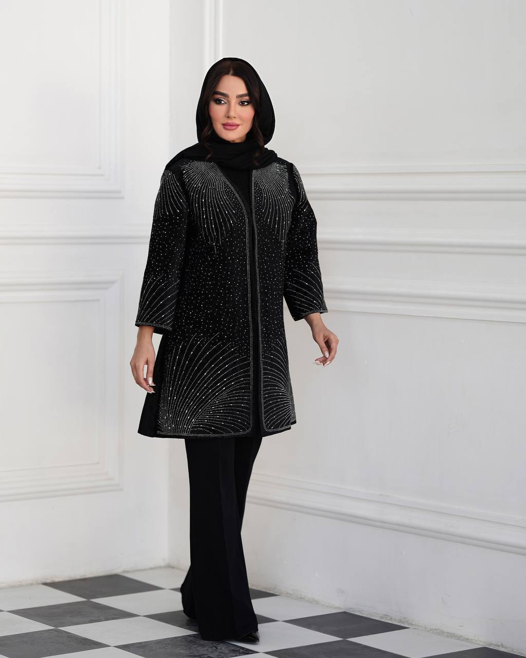 مانتو مجلسی مخمل زنانه