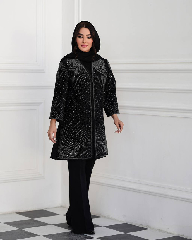 مانتو مجلسی مخمل زنانه